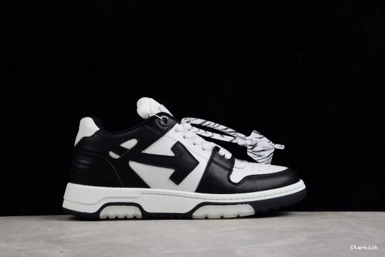 O-W Out Sneakers Of Leather Office Low-top 0902